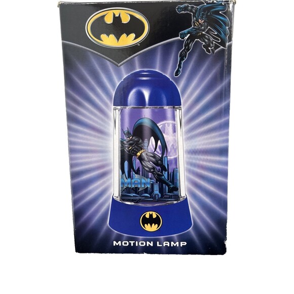 Batman Motion Lamp - 2004 Rabbit Tanaka DC Comics Rotating & Lights- Working - Picture 1 of 8